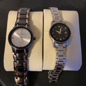 TWO for the price of ONE women’s watches slim band Brands: Quartz & Bulova